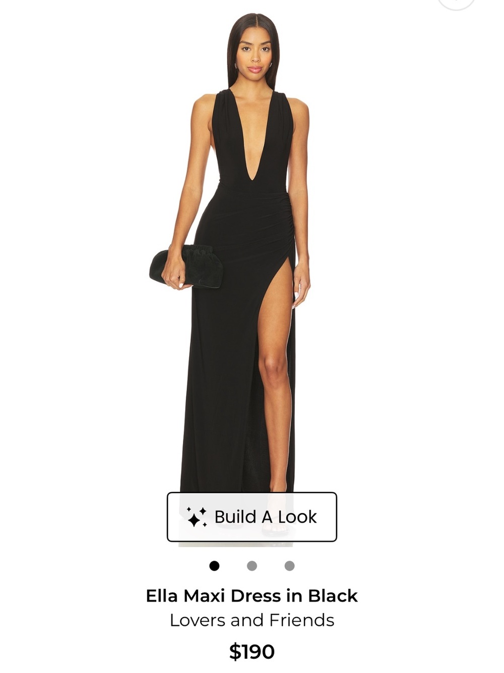 New without tags! Lovers + Friends Black Maxi Dress